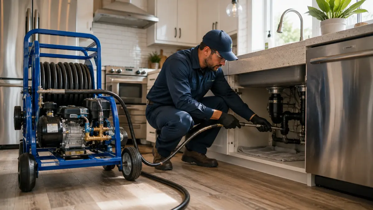 Kitchen Drain Hydro Jetting in Glendale
