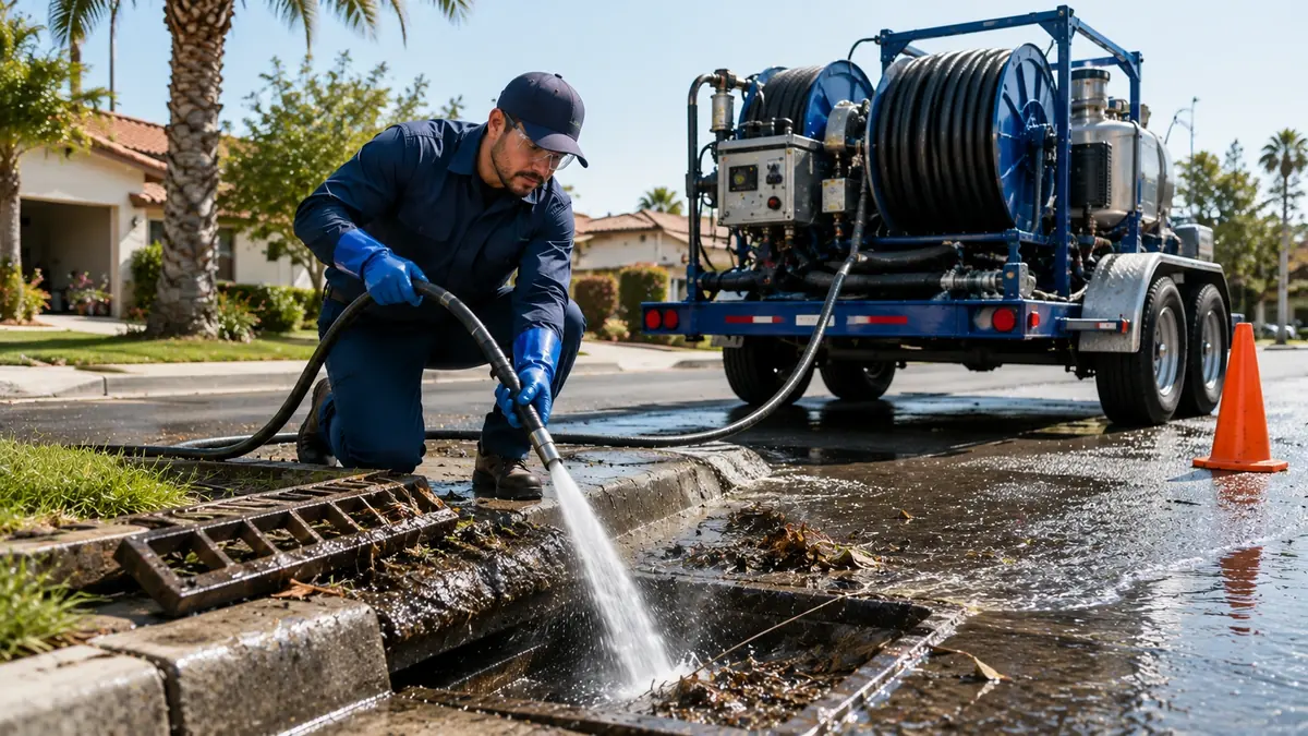 Storm Drain Hydro Jet Cleaning in Glendale
